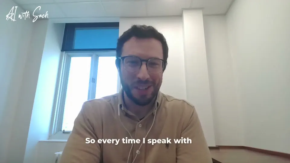 Cédric Beaudoin speaking on AI with Sach, episode 26