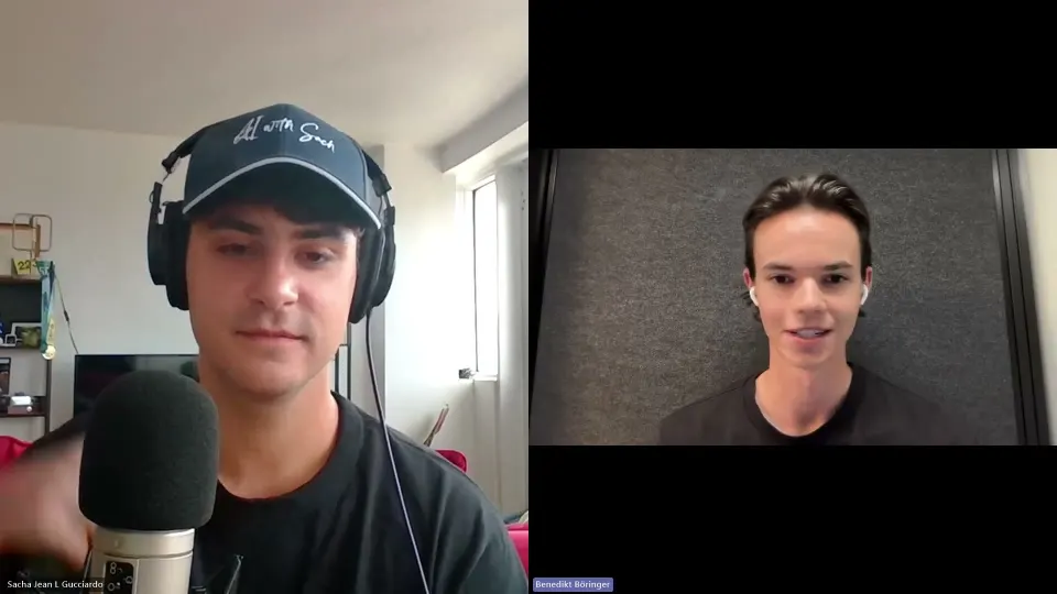 Benedikt speaking on AI with Sach, episode 4