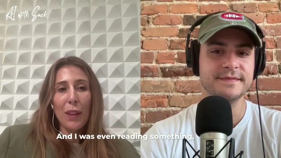 Anick Beaulieu speaking on AI with Sach, episode 27