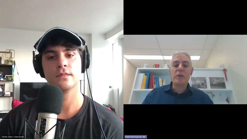 Nabil Beitinjaneh speaking on AI with Sach, episode 10