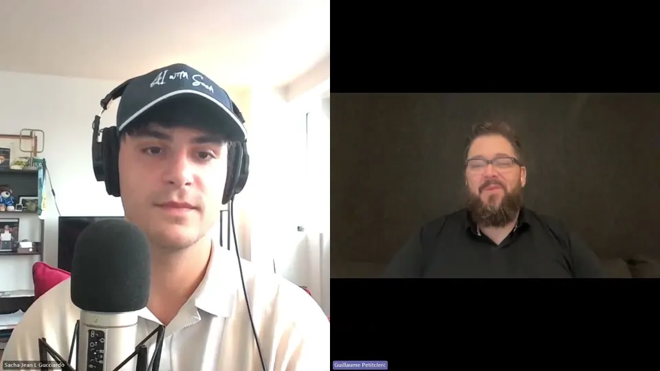 Guillaume Petitclerc speaking on AI with Sach, episode 1